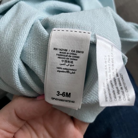 NWT Peek Essentials Graphic Sweatshirt & Leggings Set Light Blue 3-6M - Picture 8 of 10